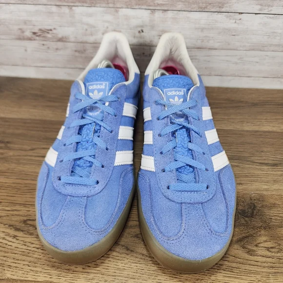 Adidas Originals Women's Gazelle Indoor Blue Sneaker Size 8.5 - Picture 2 of 8